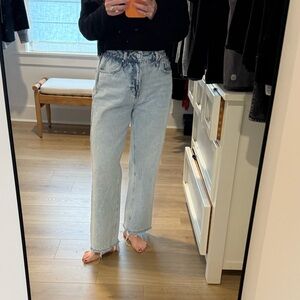 Zara Light Blue Straight Leg Jeans